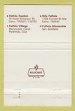 Matchbook Cover - Felfela Restaurant Egyptian Beverly Hills CA 40 Strike