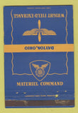 Matchbook Cover - Wright Field Exchange Material Command Dayton OH 40 Strike