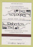 Matchbook Cover - Roberto's The Loft Restaurants LA Jolla CA 40 Strike