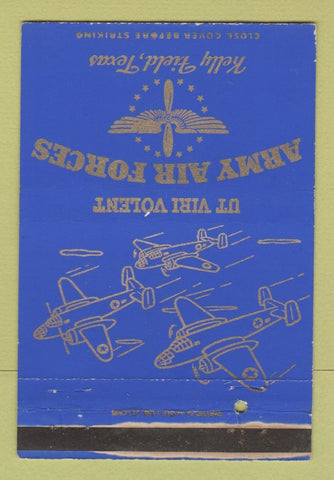 Matchbook Cover - Army Air Forces Kelly Field TX WEAR 40 Strike