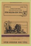 Matchbook Cover - Trail Boss Western Clothes Eufaula AL 40 Strike