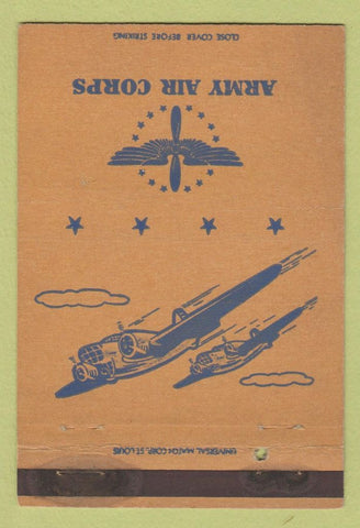 Matchbook Cover - Army Air Corps military WEAR 40 Strike