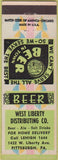 Matchbook Cover - West Liberty Distributing Pittsburgh PA liquor