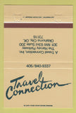 Matchbook Cover - Travel Connection Oklahoma City OK 40 Strike