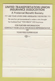 Matchbook Cover - Insurance Association United Transportation 40 Strike