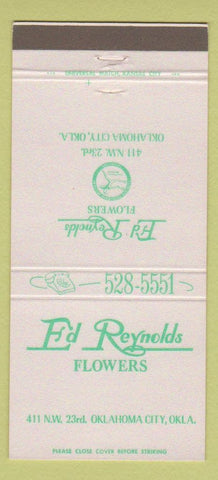 Matchbook Cover - Ed Reynolds Flowers Oklahoma City OK 30 Strike