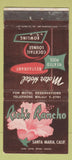 Matchbook Cover - Rick's Rancho Santa Maria CA 30 Strike