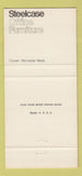 Matchbook Cover - Steelcase Office Furniture Cleveland OH 30 Strike