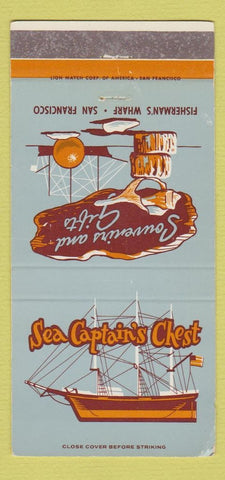 Matchbook Cover - Sea Captain's Chest San Francisco CA 30 Strike