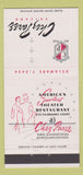 Matchbook Cover - Chez Paree Restaurant Chicago IL 30 Strike