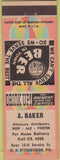 Matchbook Cover - A. Baker Distributor beer Pittsburgh PA