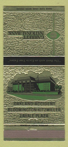 Matchbook Cover - Garrett National Bank Pittsburgh? 30 Strike