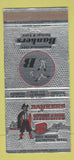 Matchbook Cover - Bankers Savings Loan Galveston TX pirate 30 Strike
