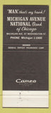 Matchbook Cover - Michigan Avenue National Bank Chicago IL 1971 30 Strike