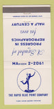 Matchbook Cover - Rapid Blue Print Company Los Angeles CA 30 Strike