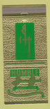 Matchbook Cover - Humble State Bank Humble TX 30 Strike