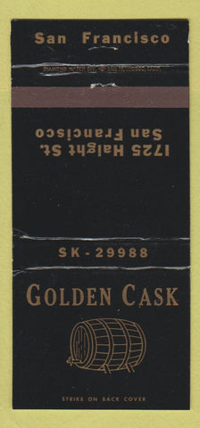 Matchbook Cover - Golden Cask San Francisco CA 30 Strike