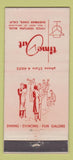 Matchbook Cover - Time Out Sherman Oaks CA restaurant WEAR 21 Strike Feature