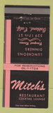 Matchbook Cover - Mitch's Restaurant Oakland CA 30 Strike