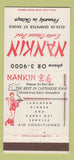 Matchbook Cover - Nankin Chinese Restaurant Skokie IL 30 Strike