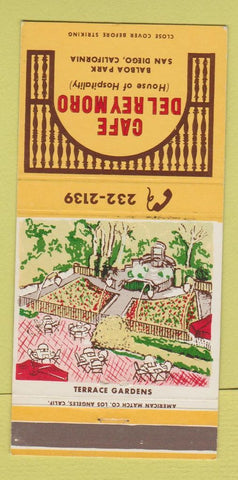 Matchbook Cover - Cafe Del Rey Moro San Diego CA 30 Strike