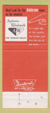 Matchbook Cover - Andersen Windows Kryske Bros Lumber Waltz MI 30 Strike