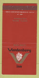 Matchbook Cover - Vandenberg Inn Santa Maria CA 30 Strike