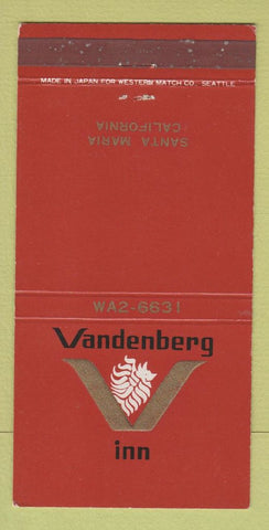 Matchbook Cover - Vandenberg Inn Santa Maria CA 30 Strike