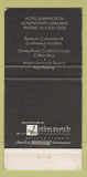 Matchbook Cover - Hotel Leamington Oakland CA 30 Strike