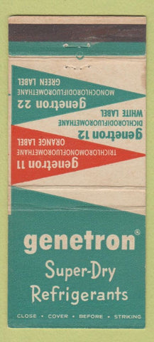 Matchbook Cover - Genetron Refrigerants Allied Chemical NYC 30 Strike
