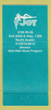 Matchbook Cover - Joy of Austin Strip Club girlie TX 30 Strike