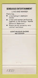 Matchbook Cover - Garden of Eden San Francisco CA girlie 30 Strike