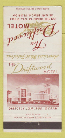 Matchbook Cover - Driftwood Motel Miami Beach FL 30 Strike