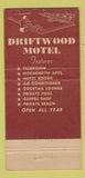 Matchbook Cover - Driftwood Motel Miami Beach FL 30 Strike