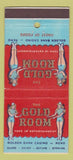 Matchbook Cover - Gold Room Golden Bank Casino Reno NV girlie 30 Stick