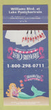 Matchbook Cover - Treasure Chest Casino Kenner LA girlie mermaid 30 Strike