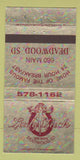 Matchbook Cover - Lady Luck Deadwood SD girlie 30 Strike