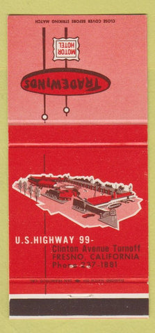 Matchbook Cover - Tradewinds Fresno CA 30 Strike