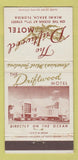 Matchbook Cover - Driftwood Motel Miami Beach FL 30 Strike