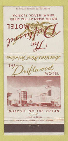 Matchbook Cover - Driftwood Motel Miami Beach FL 30 Strike