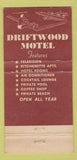 Matchbook Cover - Driftwood Motel Miami Beach FL 30 Strike