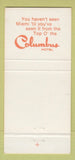 Matchbook Cover - Columbus Hotel Miami FL 30 Strike