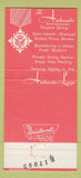 Matchbook Cover - Ambassador Hotel Atlanta GA 30 Strike