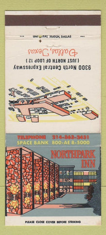 Matchbook Cover - Northpark Inn Dallas TX 30 Strike