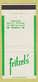 Matchbook Cover - Fritzel's Restaurant Chicago IL 30 Strike