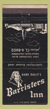 Matchbook Cover - Hank Dally's Barristers Inn Eagle Rock CA 30 Strike