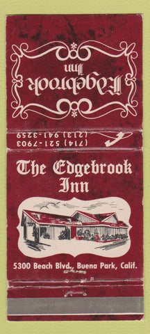 Matchbook Cover - Edgebrook Inn Buena Park CA WEAR 30 Strike