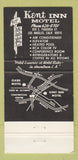 Matchbook Cover - Kent Inn Motel Los Angeles CA WEAR 30 Strike