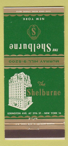 Matchbook Cover - Shelburne Hotel New York City 30 Strike