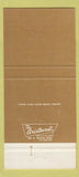 Matchbook Cover - Seasons Miami Beach FL 30 Strike